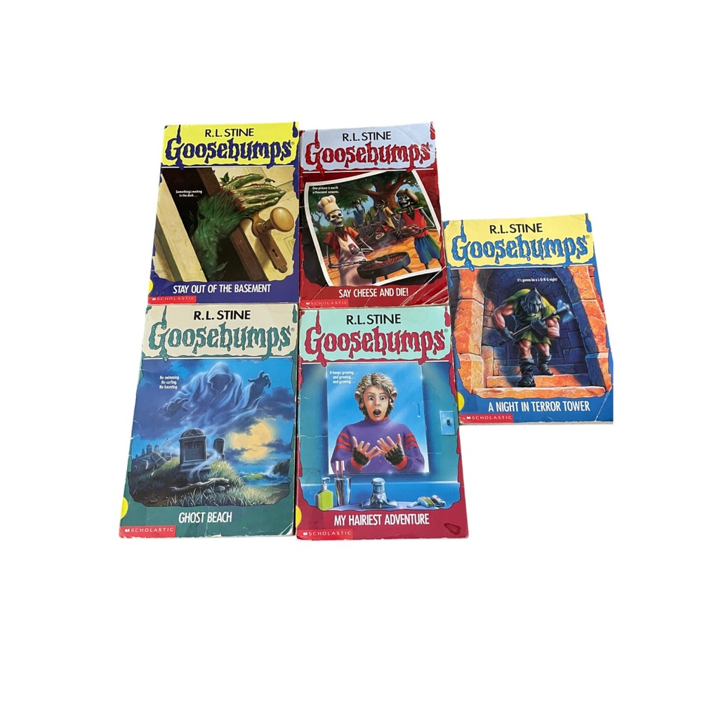 R L Stine Goosebumps Lot of 5 Books 90s Scholastic Horror Paperbacks RL Stine